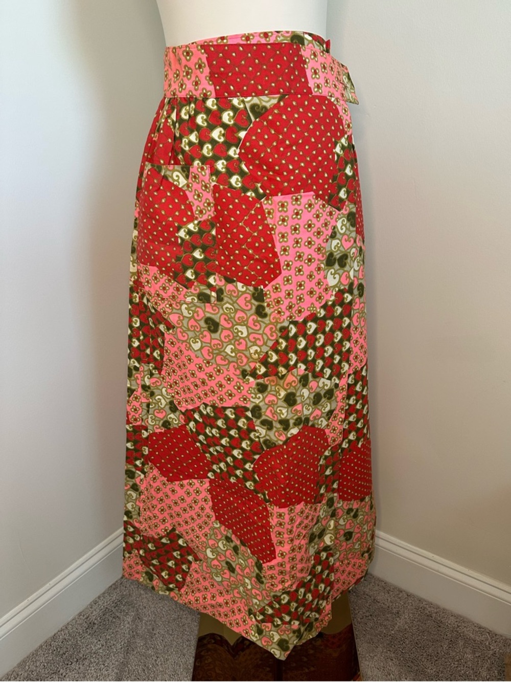 Vintage Fritzi of California 1960s Patchwork Skirt